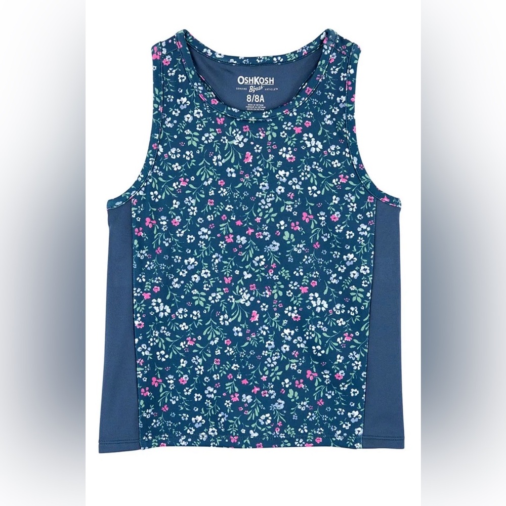 OshKosh B’Gosh Floral Active Tank Top, Size 8